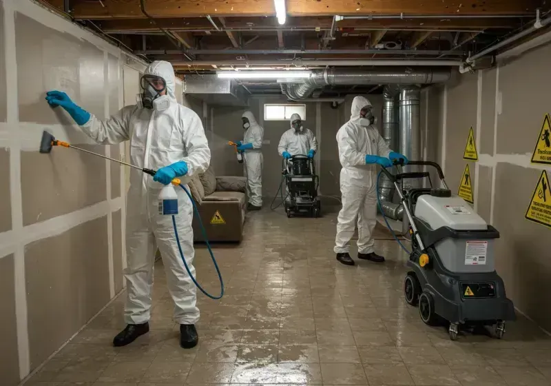 Basement Moisture Removal and Structural Drying process in Hamilton, MT